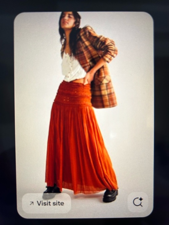 Free People Dresses & Skirts - Free People Rust Orange Boho Maxi Skirt